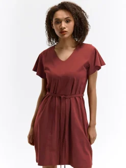 GATE Bawełniana sukienka z paskiem| Kategorie·Sukienki