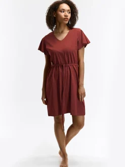 GATE Bawełniana sukienka z paskiem| Kategorie·Sukienki