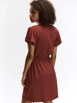 GATE Bawełniana sukienka z paskiem| Kategorie·Sukienki