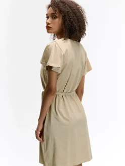 GATE Bawełniana sukienka z paskiem| Kategorie·Sukienki