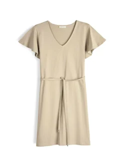 GATE Bawełniana sukienka z paskiem| Kategorie·Sukienki