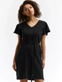 GATE Bawełniana sukienka z paskiem| Kategorie·Sukienki