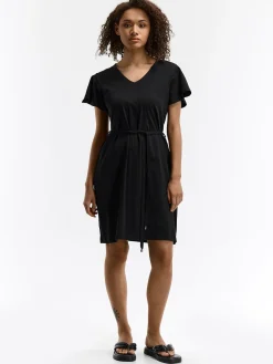 GATE Bawełniana sukienka z paskiem| Kategorie·Sukienki