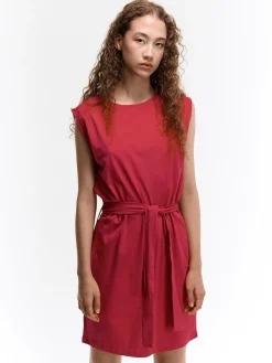 GATE Bawełniana sukienka z paskiem| Kategorie·Sukienki