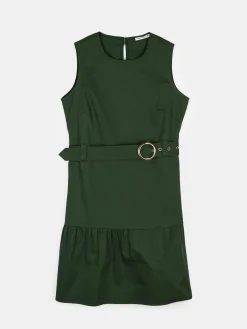 GATE Bawełniana sukienka z paskiem| Kategorie·Sukienki