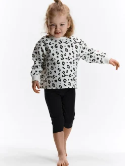 GATE Bawełniane legginsy 3/4 basic basic|Dzieci Dziewczynki·Spodnie I Legginsy