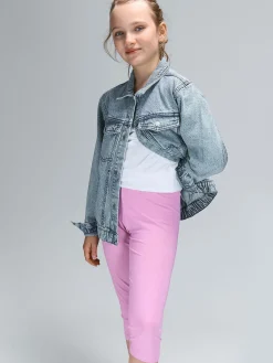 GATE Bawełniane legginsy 3/4 basic basic|Dzieci Dziewczynki·Spodnie I Legginsy