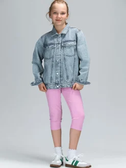 GATE Bawełniane legginsy 3/4 basic basic|Dzieci Dziewczynki·Spodnie I Legginsy