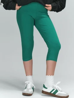 GATE Bawełniane legginsy 3/4 basic basic|Dzieci Dziewczynki·Spodnie I Legginsy