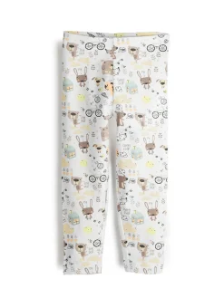 GATE Bawełniane legginsy dla niemowląt z nadrukiem|Dzieci Baby