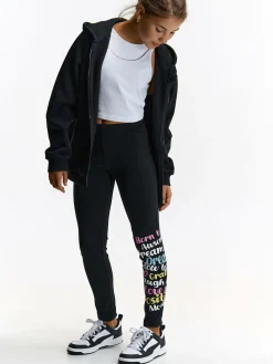 GATE Bawełniane legginsy z nadrukiem|Dzieci Dziewczynki·Spodnie I Legginsy