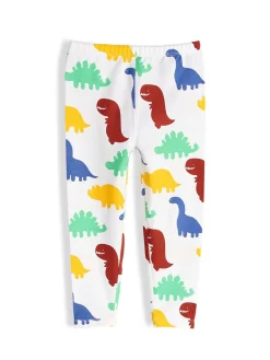 GATE Bawełniane legginsy z nadrukiem|Dzieci Baby