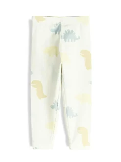 GATE Bawełniane legginsy z nadrukiem|Dzieci Baby