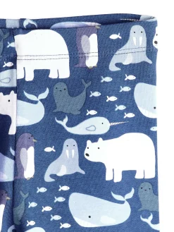 GATE Bawełniane legginsy z nadrukiem|Dzieci Baby