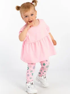 GATE Bawełniane legginsy z nadrukiem|Dzieci Baby