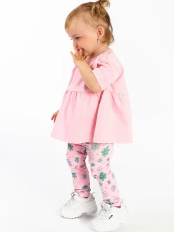 GATE Bawełniane legginsy z nadrukiem|Dzieci Baby