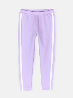 GATE Bawełniane legginsy z paskami po bokach|Dzieci Dziewczynki·Ostatnie Sztuki Ubrania Dla Dziewczynek|Dziewczynki·Spodnie I Legginsy