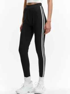 GATE Bawełniane legginsy z paskami| Spodnie·Legginsy