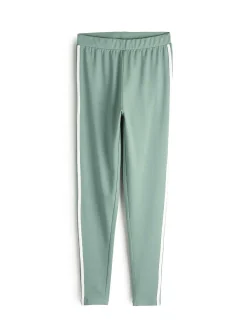 GATE Bawełniane legginsy z paskami| Spodnie·Legginsy