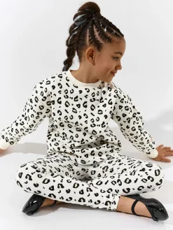 GATE Bawełniane legginsy z wzorem w panterkę|Dzieci Dziewczynki·Spodnie I Legginsy