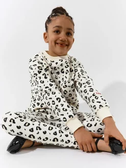 GATE Bawełniane legginsy z wzorem w panterkę|Dzieci Dziewczynki·Spodnie I Legginsy