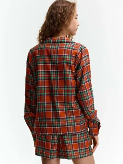 GATE Bawełniane spodenki piżamowe w kratkę| Bielizna·Bielizna Nocna