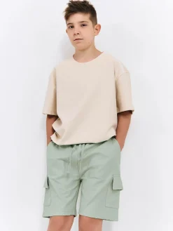 GATE Bawełniane spodenki z kieszeniami|Dzieci Chłopcy·Spodnie|Chłopcy·Szorty ☀️