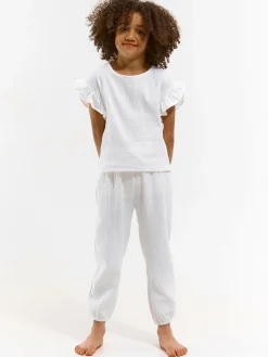 GATE Bawełniane spodnie muślinowe|Dzieci Dziewczynki·Spodnie I Legginsy