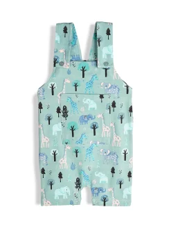 GATE Bawełniane spodnie na szelkach|Dzieci Baby