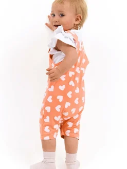 GATE Bawełniane spodnie na szelkach|Dzieci Baby