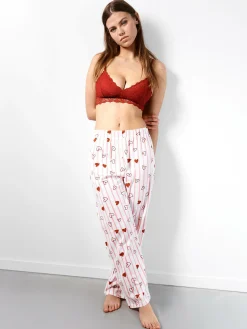 GATE Bawełniane spodnie od piżamy z nadrukiem| Bielizna·Bielizna Nocna