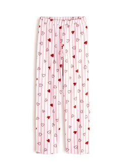 GATE Bawełniane spodnie od piżamy z nadrukiem| Bielizna·Bielizna Nocna