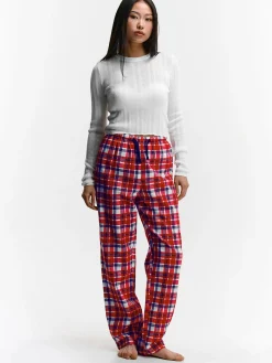 GATE Bawełniane spodnie od piżamy w kratę| Bielizna·Bielizna Nocna