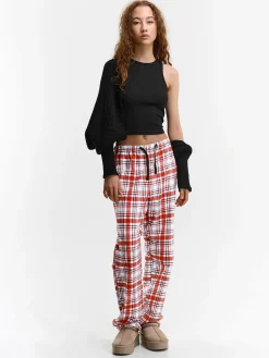 GATE Bawełniane spodnie od piżamy w kratę| Bielizna·Bielizna Nocna