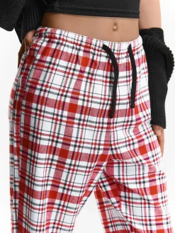 GATE Bawełniane spodnie od piżamy w kratę| Bielizna·Bielizna Nocna