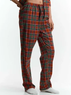 GATE Bawełniane spodnie od piżamy w kratę| Bielizna·Bielizna Nocna