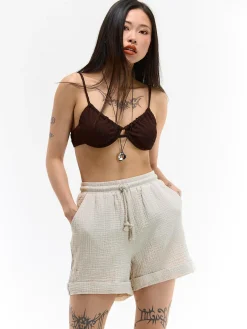 GATE Bawełniane szorty| Spodnie·Spodenki ☀️