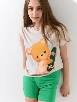 GATE Bawełniane szorty biker|Dzieci Dziewczynki·Spodnie I Legginsy|Dziewczynki·Szorty ☀️