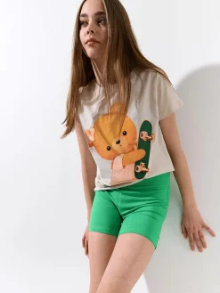 GATE Bawełniane szorty biker|Dzieci Dziewczynki·Spodnie I Legginsy|Dziewczynki·Szorty ☀️