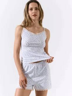 GATE Bawełniane szorty od piżamy z nadrukiem| Bielizna·Bielizna Nocna