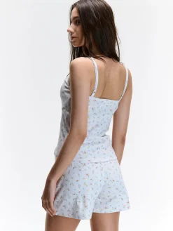 GATE Bawełniane szorty od piżamy z nadrukiem| Bielizna·Bielizna Nocna