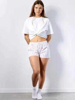 GATE Bawełniane szorty od piżamy z nadrukiem| Bielizna·Bielizna Nocna