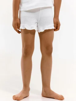 GATE Bawełniane szorty z muślinu z falbanami|Dzieci Dziewczynki·Spodnie I Legginsy|Dziewczynki·Szorty ☀️