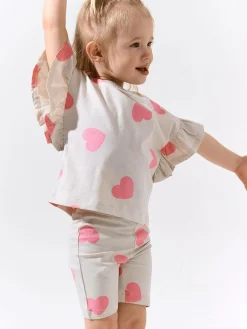 GATE Bawełniane szorty z nadrukiem|Dzieci Dziewczynki·Spodnie I Legginsy|Dziewczynki·Szorty ☀️