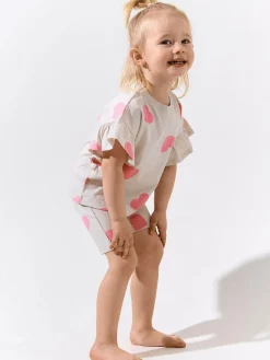 GATE Bawełniane szorty z nadrukiem|Dzieci Dziewczynki·Spodnie I Legginsy|Dziewczynki·Szorty ☀️