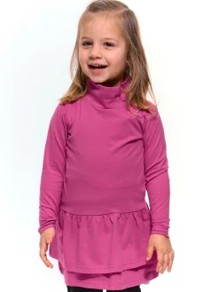 GATE Bawełniany golf z falbanką|Dzieci Dziewczynki·Koszulki I Topy