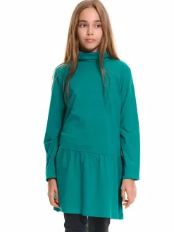 GATE Bawełniany golf z falbanką|Dzieci Dziewczynki·Koszulki I Topy