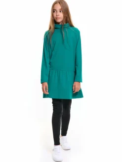 GATE Bawełniany golf z falbanką|Dzieci Dziewczynki·Koszulki I Topy