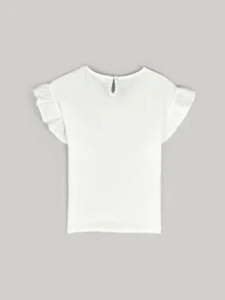 GATE Bawełniany muślinowy top z falbanami|Dzieci Dziewczynki·Koszulki I Topy