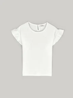 GATE Bawełniany muślinowy top z falbanami|Dzieci Dziewczynki·Koszulki I Topy